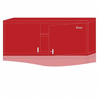 LYON HHN27603010550L K3811 Modular Shelf Cabinet 25 x30 x28 1/4 Red 2Shlv