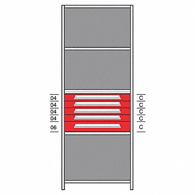 LYON DHJ115005 Shelf 85 H 36 W Steel 800 lb Capacity