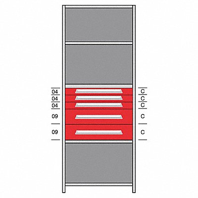 LYON DHJ115015 Shelf 85 H 36 W Steel 800 lb Capacity