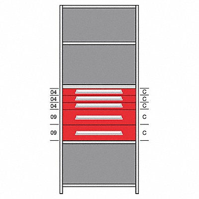 LYON DHJ115016 Shelf 85 H 36 W Steel 800 lb Capacity