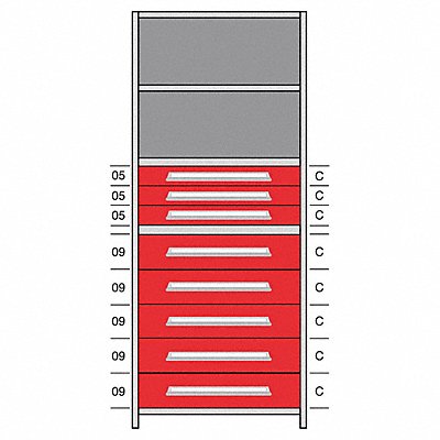 LYON DHJ115036 Shelf 85 H 36 W Steel 800 lb Capacity