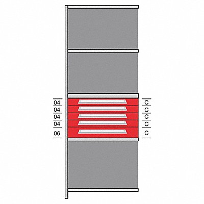 LYON DHJ115005A Shelf 85 H 36 W Steel 800 lb Capacity