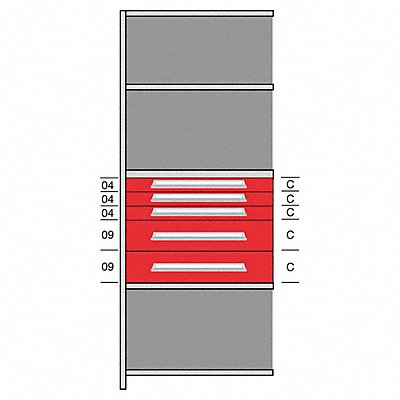 LYON DHJ115016A Shelf 85 H 36 W Steel 800 lb Capacity