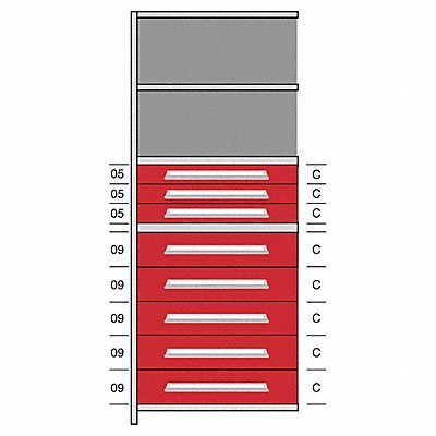 LYON DHJ115036A Shelf 85 H 36 W Steel 800 lb Capacity