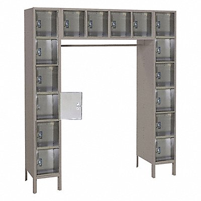 LYON DD5990PC Bx Locker 6x4Locker Grey 78 x69 x18 Unassembled