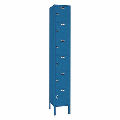 LYON X6C5362SU Locker 6x1Locker Blue 78 x12 x18 Assm
