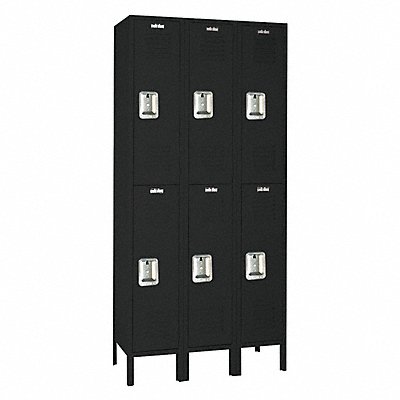 LYON KKC52123I Locker 2x3Locker Black 78 x36 x15 Unassembled