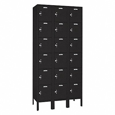 LYON KKC53623SU Locker 6x3Locker Black 78 x36 x18 Assm