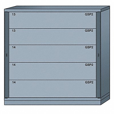 LYON DDN6860300WPNI Gear Locker 59-1/4 Overall Height Grey