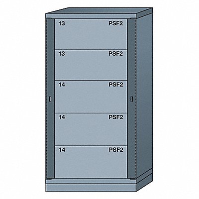 LYON DDN6830300WPNI Gear Locker 59-1/4 Overall Height Grey