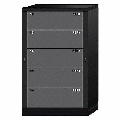LYON KKN6836300WPNI Gear Locker 59-1/4 Overall Height Black