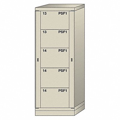 LYON PPN6822300WPNI Modular Drawer Cabinet 59-1/4 H Putty