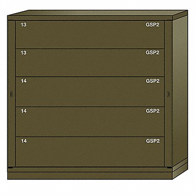 LYON XJN6860300WPNI Gear Locker 59-1/4 Overall Height Green