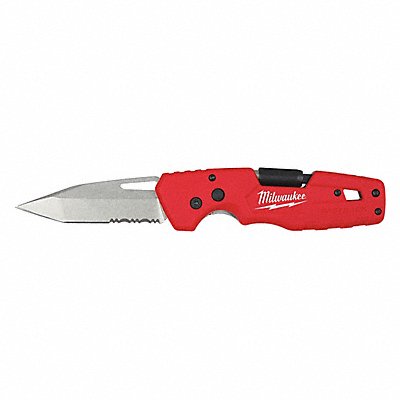 MILWAUKEE 48221540 Folding Utility Knife SS 3 in Blade L