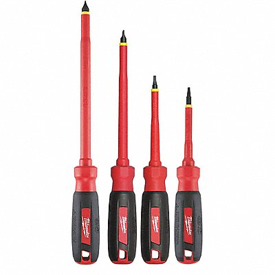 MILWAUKEE 48222205 Tthr Rdy Insulated ScrwdrvrSt NmPcs4