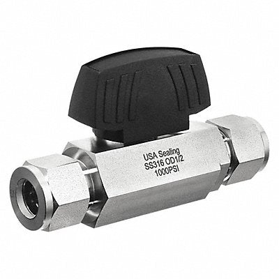 USA INDUSTRIALS ZUSAValve84 Manual 2-Way Ball Valve NPT 316 SS