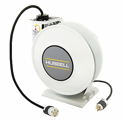 HUBBELL WIRING DEVICE-KELLEMS HBLI45143C15 Cord Storage Reel 45 ft of 14/3 Cord