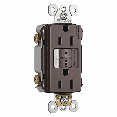 GRAINGER 1597NTLTRDBCC4 Power Inlet 15A 125VAC Receptacle GFCI