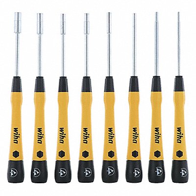 WIHA 27789 Solid Shank Precision Nut Driver Set