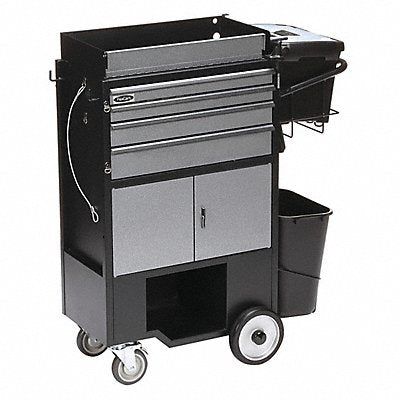 FLEXCART FC400PCNT Black Light Duty Tool Utility Cart