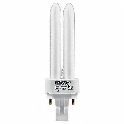 SYLVANIA CF18DDE835ECO Plug In Compact Fluorescent Bulb 18W 1150 lm 3500K