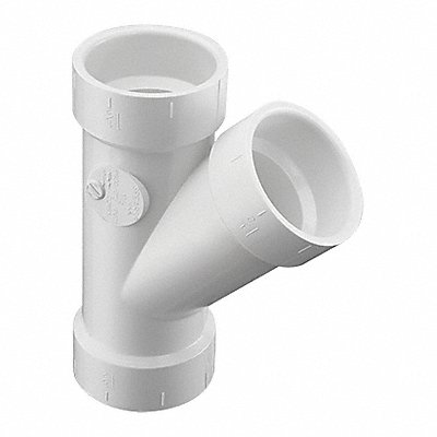 GRAINGER P600060 Wye Schedule DWV 6 in Pipe Size Socket