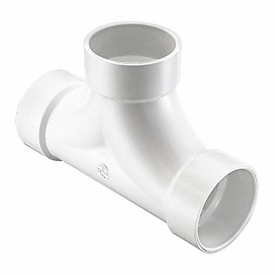 GRAINGER P448040 Two-Way Cleanout Tee Schedule DWV 4 in