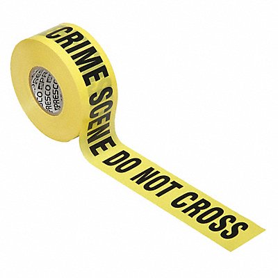 56HC02 ABILITY ONE 9905020000000 Barricade Tape Yellow 1 000 ft L 3 in