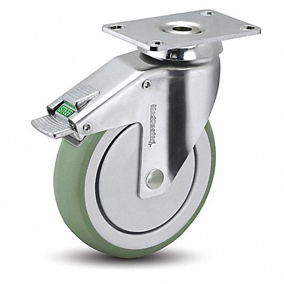 MEDCastor CH05AMP125DLTP01 Plate Castor Swivel 5 Wheel Dia