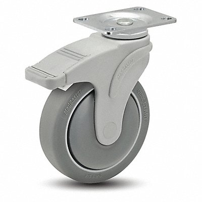 MEDCastor NG05QDP125TLTP01 Plate Castor Swivel 5 Wheel Dia