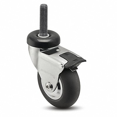 MEDCastor CN03NRP100TLTS06 Stem Castor Swivel 3 Wheel Dia