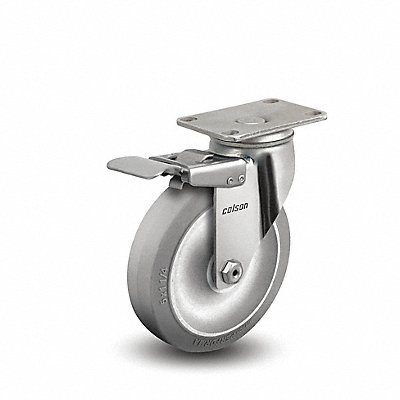 COLSON 203456444BRK4 Plate Castor Swivel 3-1/2 Wheel Dia
