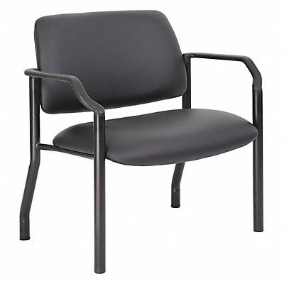 BOSS B9591AMBK500 Task Chair Vinyl Black 500 lb.