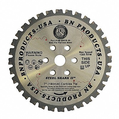 BN PRODUCTS USA RBBNCE50 Circular Saw Blade 7 Dia 32 Teeth