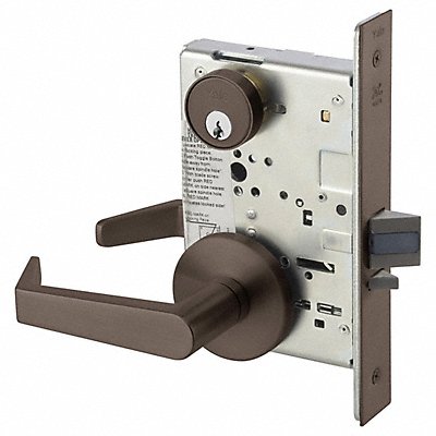 YALE 8805FLAUCN613ERHLC Mortise Lockset Mechanical Storeroom