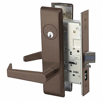 YALE 8807FLAUCN613ERHLC Mortise Lockset Mechanical Entrance