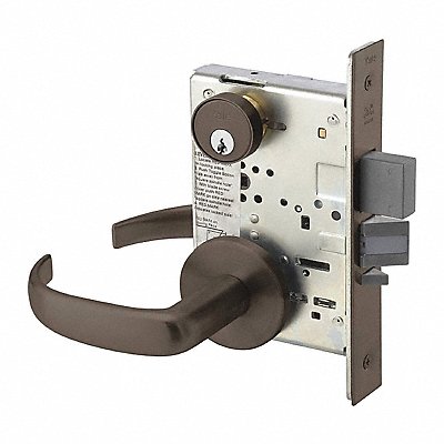 YALE 8847FLPBR613ERHLC Mortise Lockset Mechanical Entrance