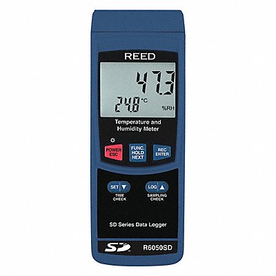 REED INSTRUMENTS R6050SD Temperature Humidity Meter LCD