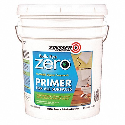 ZINSSER 249021 Primer White 5 gal Acrylic Resin