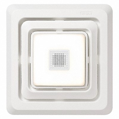 BROAN FG800SPKS Speaker Fan/Light Grille 9 3/4In White