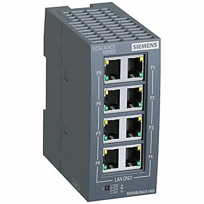 SCALANCE 6GK50080BA101AB2 SCALANCE XB008 Unmanaged Industrial Ethe
