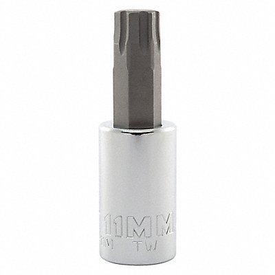 PROTO J5441R11M Socket Bit Steel 1/2 in TpSz 11 mm