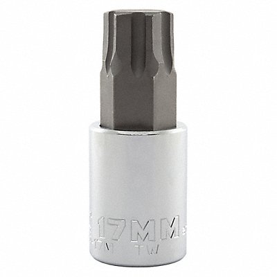 PROTO J5441R17M Socket Bit Steel 1/2 in TpSz 17 mm