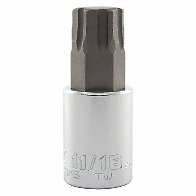 PROTO J5441R1116 Socket Bit Steel 1/2 in TpSz 11/16 in