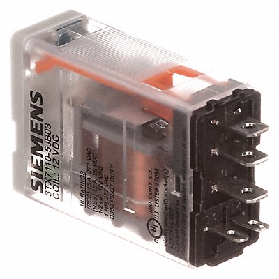 SIEMENS 3TX71105JB03 Plug-In Relay 12V DC 15 A 5 Pins