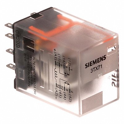 SIEMENS 3TX71113DC03C Plug-In Relay 24V DC 12 A 8 Pins