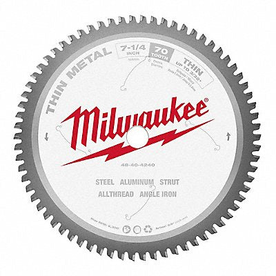 MILWAUKEE 48404240 Circular Saw 7 1/4 in 70 Teeth
