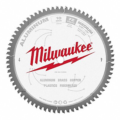 MILWAUKEE 48404360 Circular Saw Blade 10 in Blade 72 Teeth