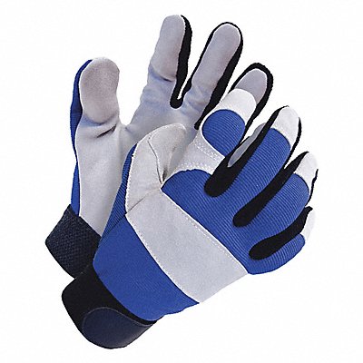 BDG 2011200S Mechanics Gloves Blue/Grey Slip-On S