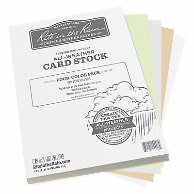 RITE IN THE RAIN HW8511M Waterproof Laser Paper 8-1/2 x 11 PK80